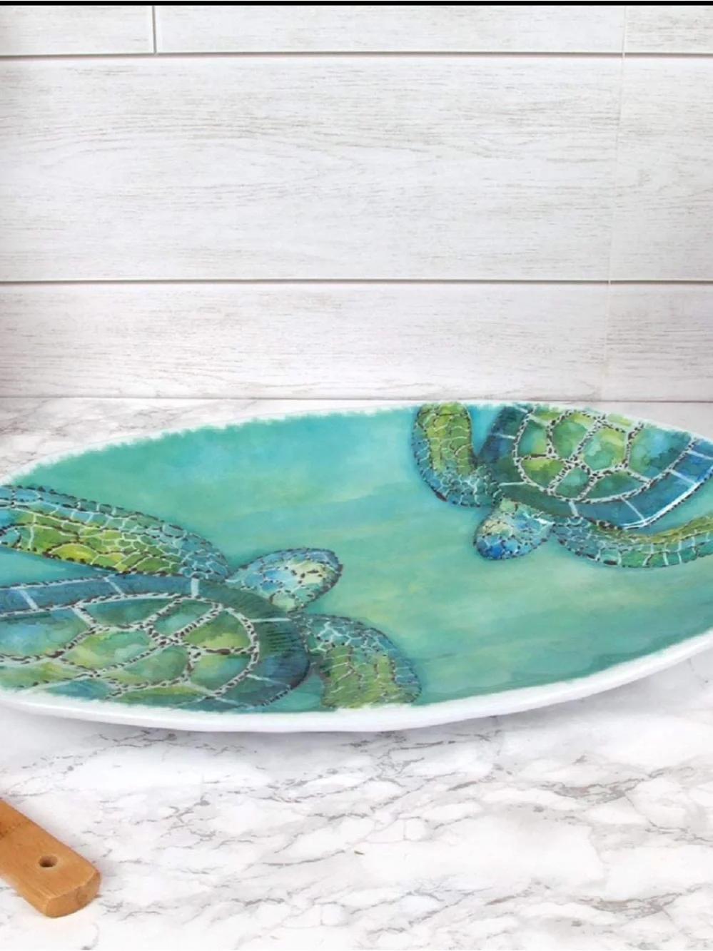 DEI Sea Turtle Melamine Oval Platter!
